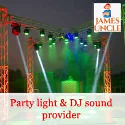 Party light and DJ Mr. Remo Sadhukhan in Chinsurah